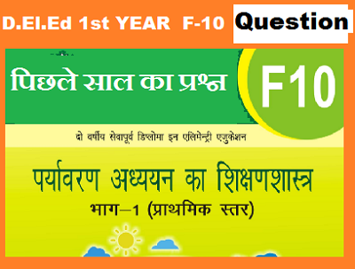 Bihar D.El.Ed F-10 Previous Year Question Paper