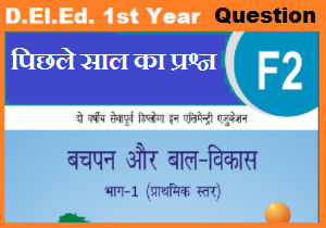 Bachpan aur Bal Vikas question paper