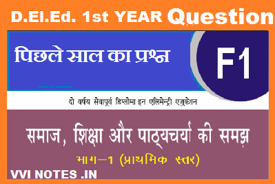 समाज, शिक्षा और पाठ्यचर्या की समझ Previous Year Question Paper