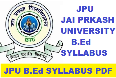 JPU B.ED SYLLABUS